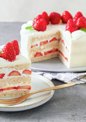 卵白入り　オーブン使用のホールケーキ③-レシピのメイン写真