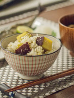 秋の味覚!簡単ヘルシー♪さつまいもご飯-レシピのメイン写真