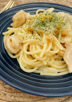 コーンスープの素で簡単酒粕クリームパスタ-レシピのメイン写真