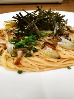たらこと焼きネギの生スパゲティ-レシピのメイン写真