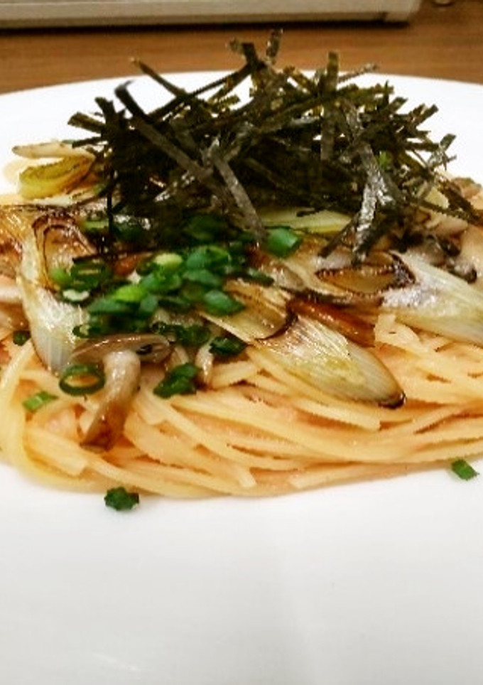 たらこと焼きネギの生スパゲティ-レシピのメイン写真