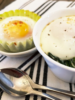 ほうれん草とベーコンとトマトのココット-レシピのメイン写真