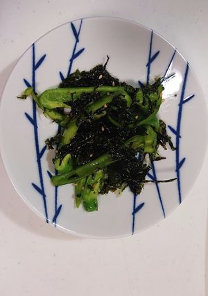 怠け者のピーマンと韓国海苔混ぜただけ-レシピのメイン写真
