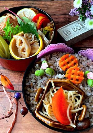 霜月11　ゆかり枝豆炒飯　女子高生弁当-レシピのメイン写真