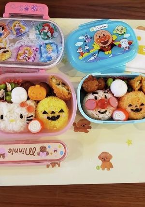 キティちゃんのハロウィンのお弁当-レシピのメイン写真