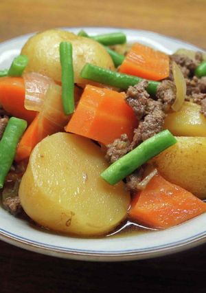 ひき肉で肉じゃが-レシピのメイン写真