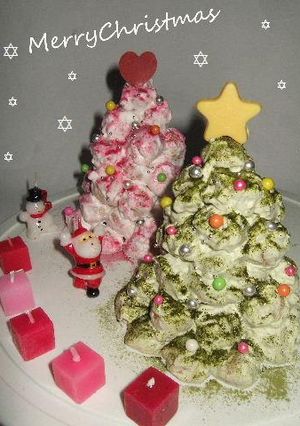 クリスマスにクロカンブッシュのツリー-レシピのメイン写真