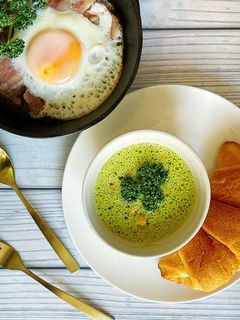 パセリとコーンのスープ-レシピのメイン写真