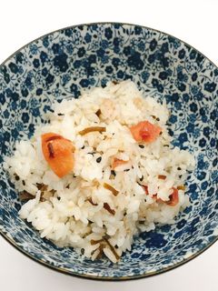 【病院】梅こんぶごはん【給食】-レシピのメイン写真