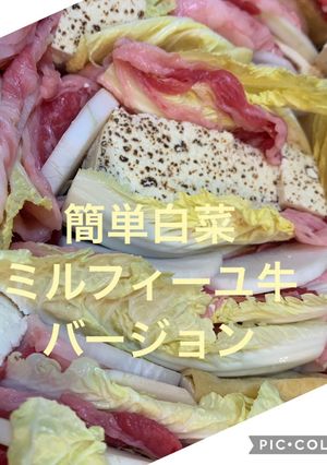簡単白菜ミルフィーユ牛バージョン-レシピのメイン写真