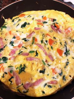 野菜たっぷりオープンオムレツ-レシピのメイン写真