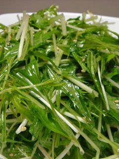 水菜だけのナムル風サラダ♪-レシピのメイン写真