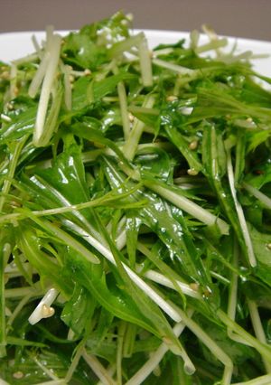 水菜だけのナムル風サラダ♪-レシピのメイン写真