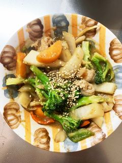 簡単中華炒め味豚こま大根青椒肉絲風-レシピのメイン写真
