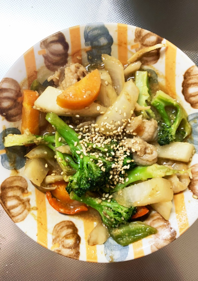 簡単中華炒め味豚こま大根青椒肉絲風-レシピのメイン写真