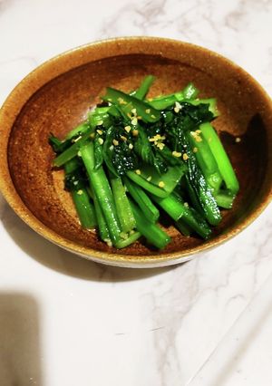 お弁当に♪パパっと5分で小松菜の炒め物-レシピのメイン写真