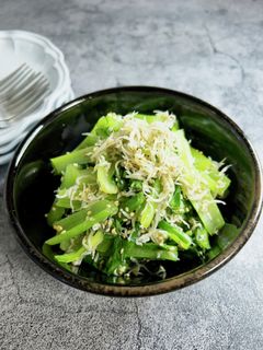 レンジで簡単!小松菜としらすの胡麻ナムル-レシピのメイン写真