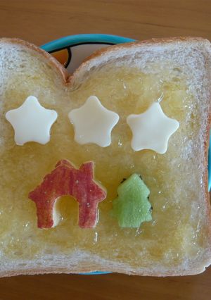 クリスマスの簡単モーニングトースト-レシピのメイン写真