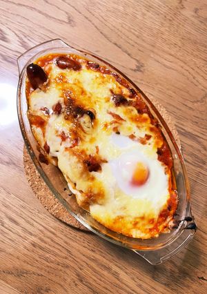 厚揚げ　納豆　市販ミートソース　マヨ焼き-レシピのメイン写真
