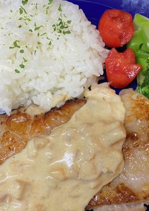 うまっ♪照り焼きチキン　柿マヨソース-レシピのメイン写真