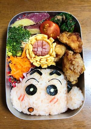 クレヨンしんちゃん弁当　幼稚園弁当　簡単-レシピのメイン写真