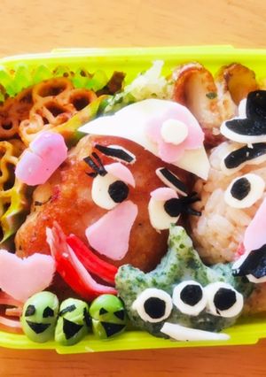 Mr.&Mrs.ポテトヘッド弁当-レシピのメイン写真