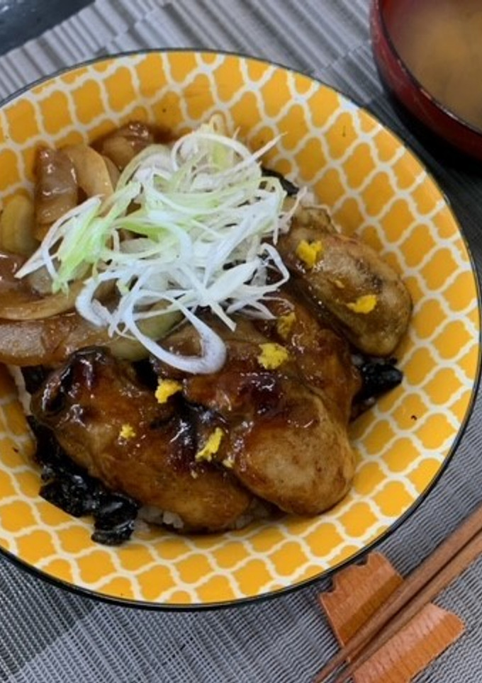 簡単丼☆浜松名物牡蠣蒲丼-レシピのメイン写真