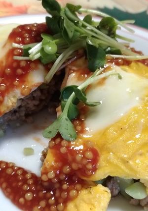 挽肉のオムレツゴールドソース-レシピのメイン写真