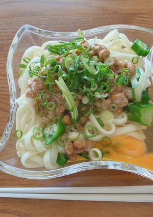 納豆ネバネバうどん-レシピのメイン写真