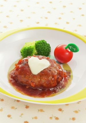 離乳食後に☆ハンバーグ-レシピのメイン写真