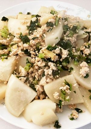 楽ちん☆蕪と鷄の煮炒め-レシピのメイン写真