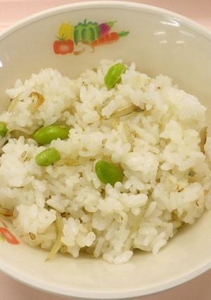 枝豆じゃこご飯　★宇都宮学校給食-レシピのメイン写真