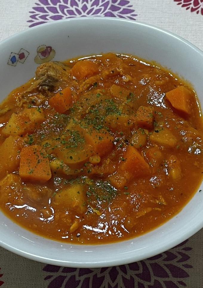 サバと大豆の食塩不使用スープ-レシピのメイン写真