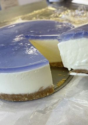 バタフライピーチーズケーキ-レシピのメイン写真