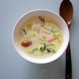 和献立にも合う牛乳スープ。
