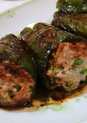 簡単！美味しい♪丸ごとピーマンの肉詰め♪-レシピのメイン写真