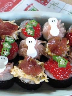 クリスマス寿司-レシピのメイン写真