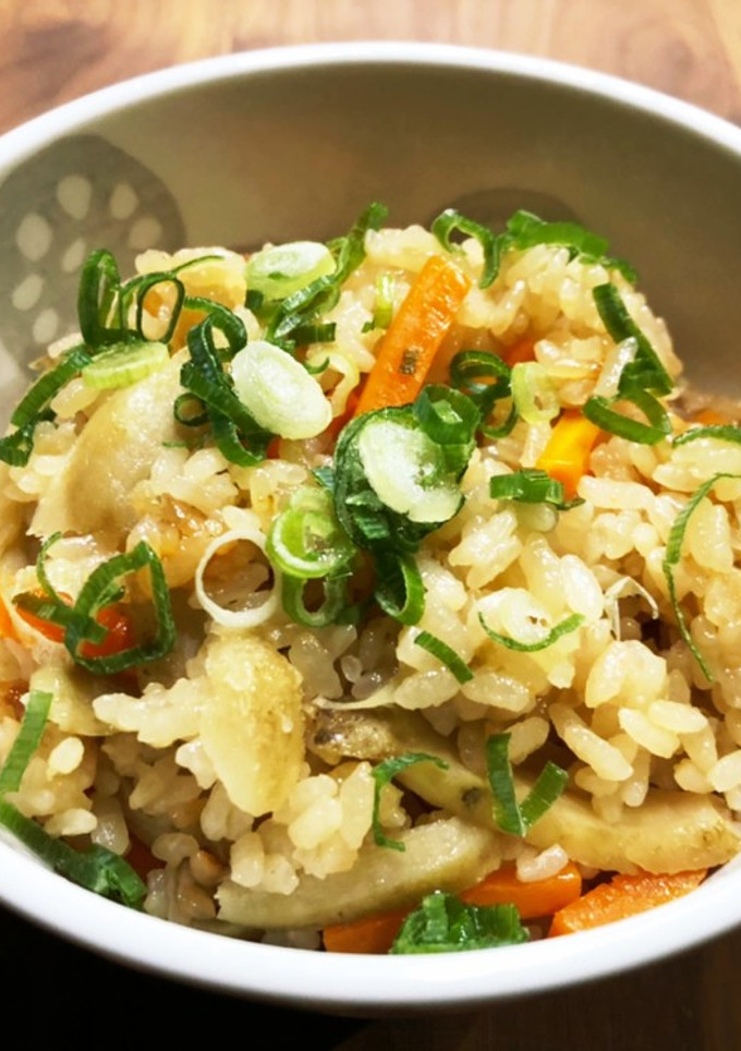 残り煮汁で【炊き込みご飯】-レシピのメイン写真