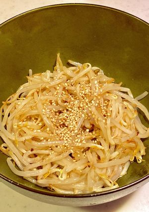 20円で作れる　超簡単！やみつきもやし　-レシピのメイン写真
