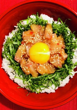 ブリのピリ辛みそ漬け丼-レシピのメイン写真