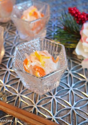あま酒で作る紅白なます-レシピのメイン写真