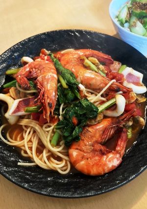 青菜入りペスカトーレ-レシピのメイン写真