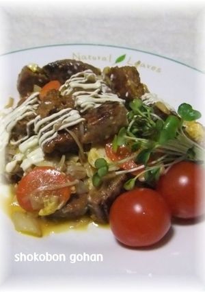 レトルトハンバーグ１個DEディナー♪-レシピのメイン写真