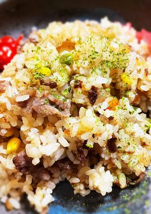 ホットプレートを使った“牛うまピラフ”-レシピのメイン写真