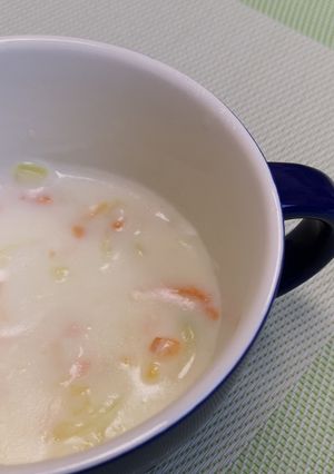 片栗粉でクリームスープ-レシピのメイン写真