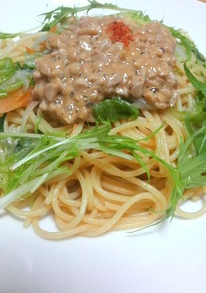 納豆パスタ-レシピのメイン写真