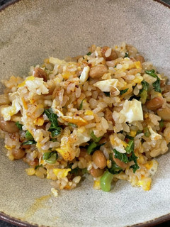 大根菜の油炒め納豆チャーハン-レシピのメイン写真