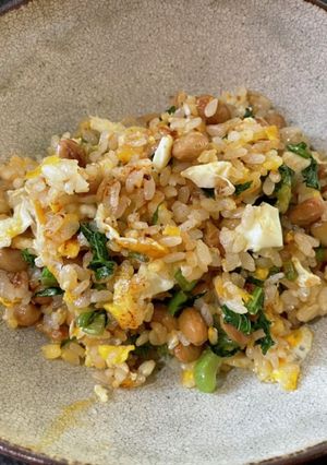 大根菜の油炒め納豆チャーハン-レシピのメイン写真