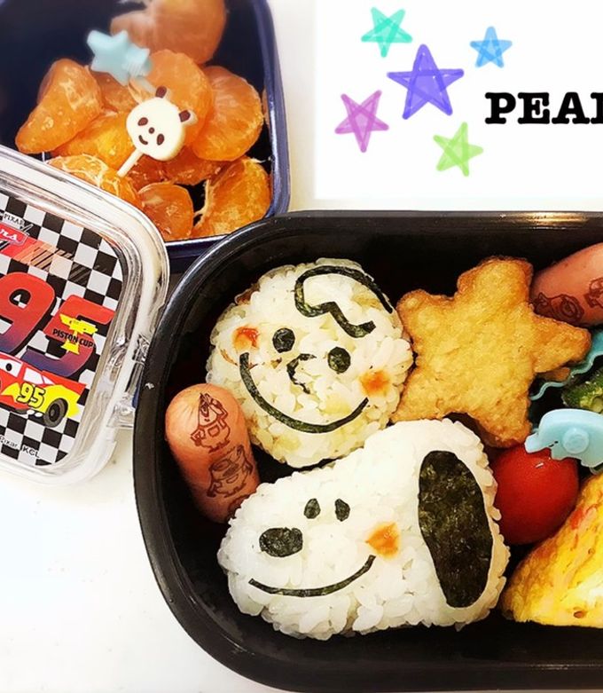 簡単キャラ弁 スヌーピー-レシピのメイン写真