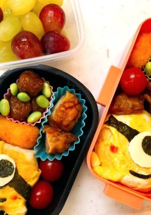 簡単キャラ弁 ミニオン-レシピのメイン写真